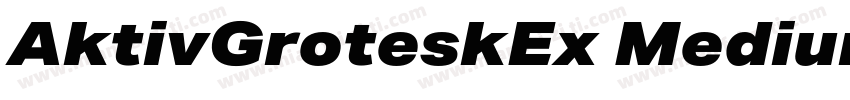 AktivGroteskEx Medium字体转换